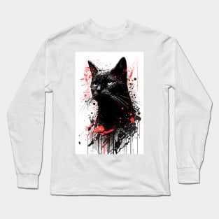 Bombay Cat Painting Long Sleeve T-Shirt